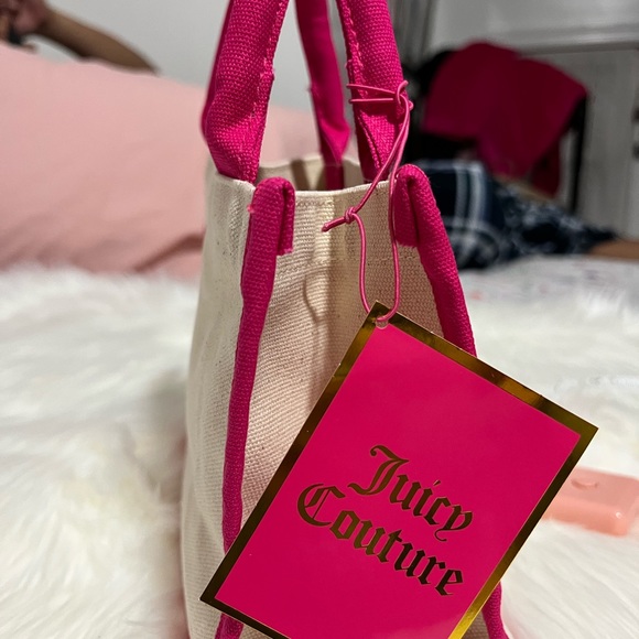 Juicy Couture Cute Canvas Mini Tote Bag - Picture 3 of 4